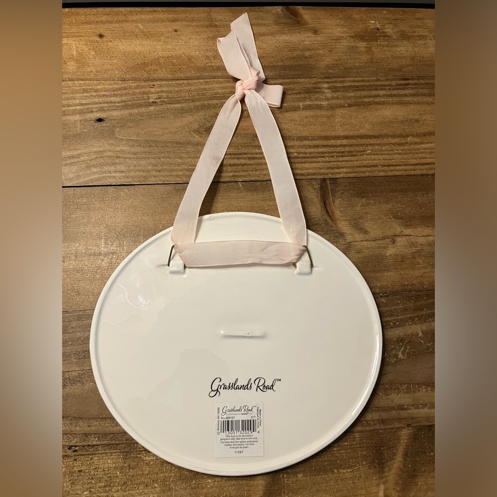 Grassland Roads “Hush Little Baby” Ceramic Plaque (pink)